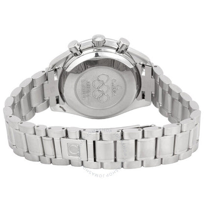 أوميغا، ساعة سبيدماستر كرونوغراف أوتوماتيكية للرجال بمينا أبيض