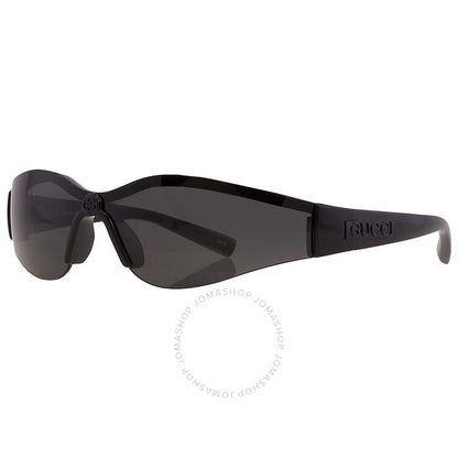 نظارات شمسية نسائية من غوتشي، علبة مفتوحة - درع رمادي