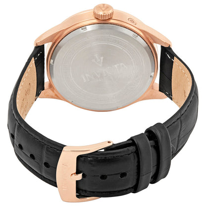 Open Box - Vintage Black Dial Black Leather Men's Watch