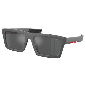 Open Box - Grey Mirror Rectangular Men's Sunglasses