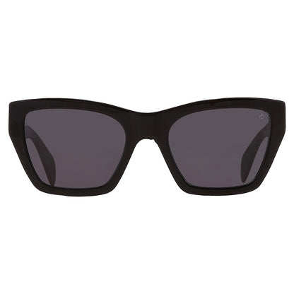 Open Box - Rag and Bone Grey Rectangular Ladies Sunglasses
