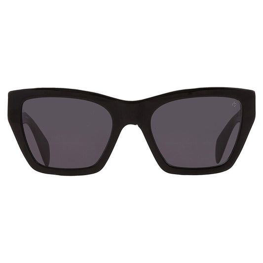 Open Box - Rag and Bone Grey Rectangular Ladies Sunglasses