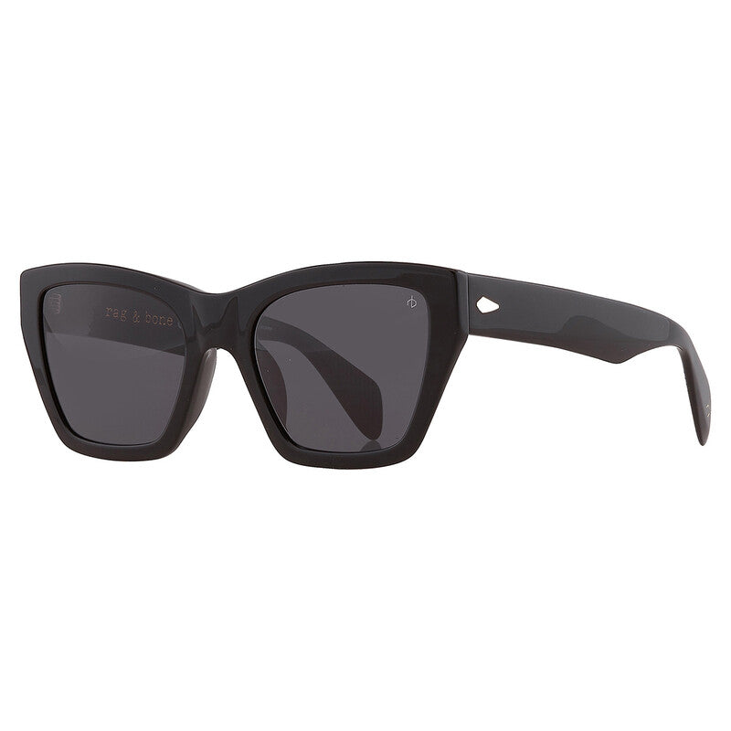 Open Box - Rag and Bone Grey Rectangular Ladies Sunglasses