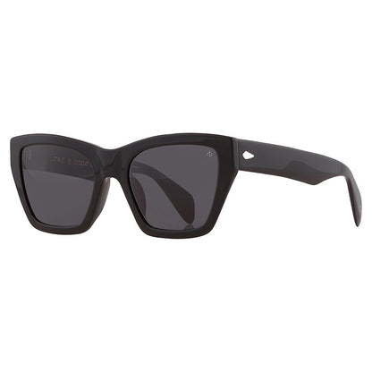 Open Box - Rag and Bone Grey Rectangular Ladies Sunglasses