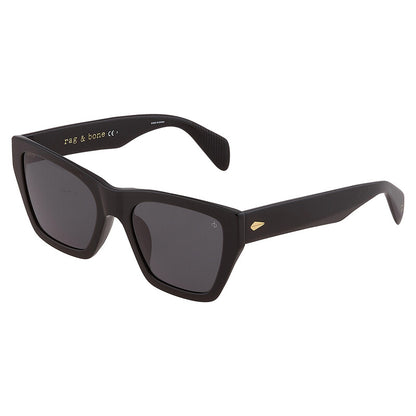 Open Box - Rag and Bone Grey Rectangular Ladies Sunglasses