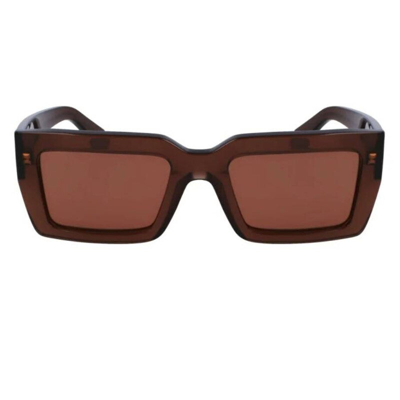 Open Box - Salvatore Brown Rectangular Ladies Sunglasses