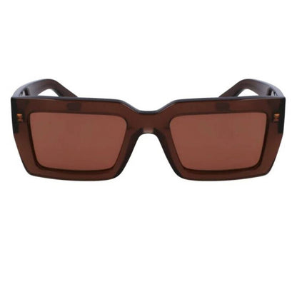 Open Box - Salvatore Brown Rectangular Ladies Sunglasses