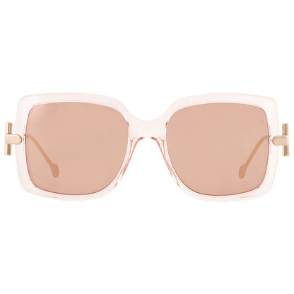 Open Box - Salvatore Brown Square Ladies Sunglasses