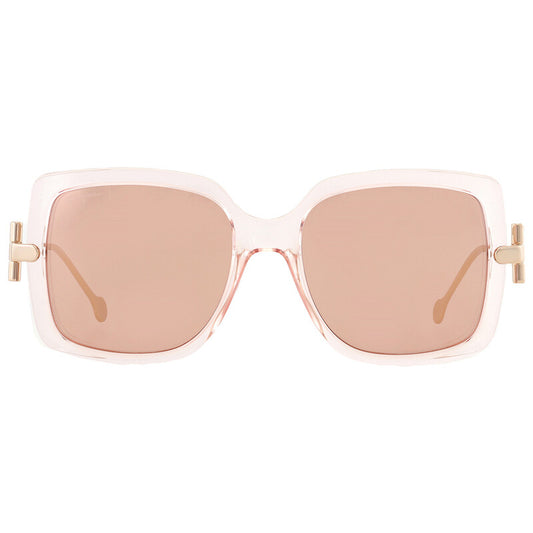 Open Box - Salvatore Brown Square Ladies Sunglasses
