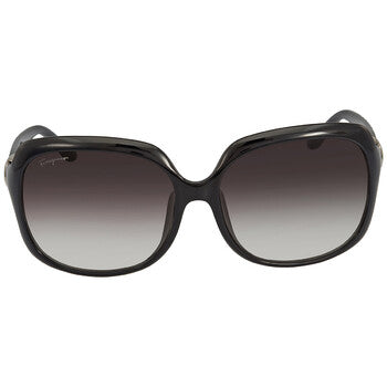 Open Box - Salvatore Grey Gradient Square Ladies Sunglasses