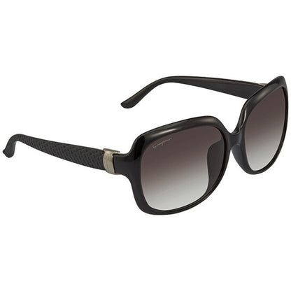 Open Box - Salvatore Grey Gradient Square Ladies Sunglasses