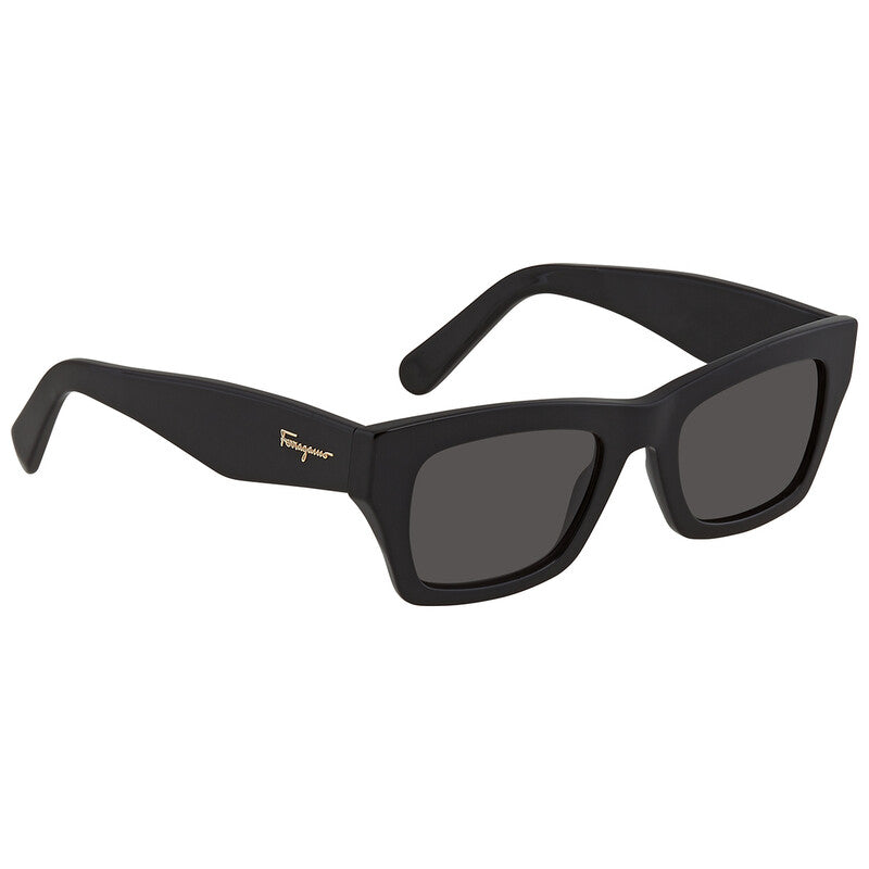 Open Box - Salvatore Grey Rectangular Ladies Sunglasses