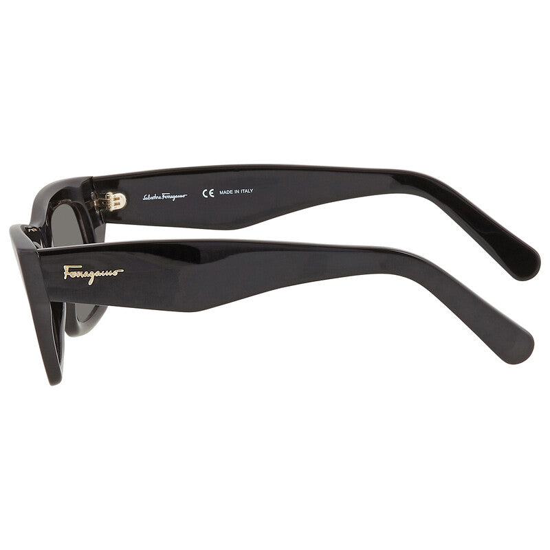 Open Box - Salvatore Grey Rectangular Ladies Sunglasses