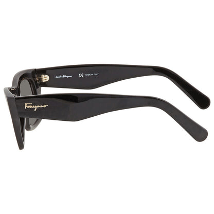Open Box - Salvatore Grey Rectangular Ladies Sunglasses