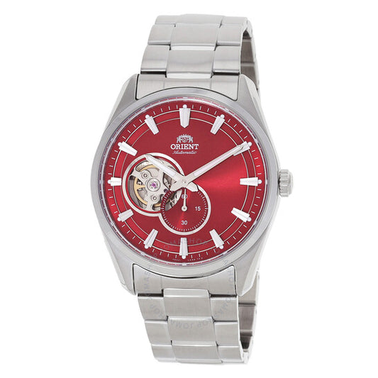Orient, Contemporary Semi Skeleton Automatic Red Dial Men's Watch