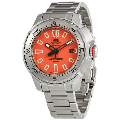 Orient, M-Force Automatic Orange Dial Men's Watch