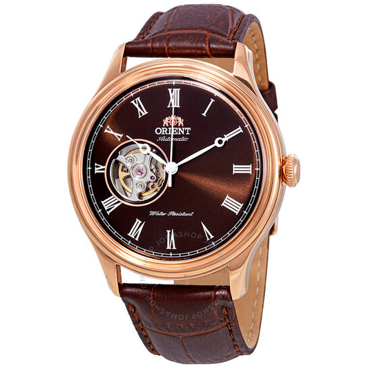Orient, Open Heart Automatic Brown Dial Men's Watch