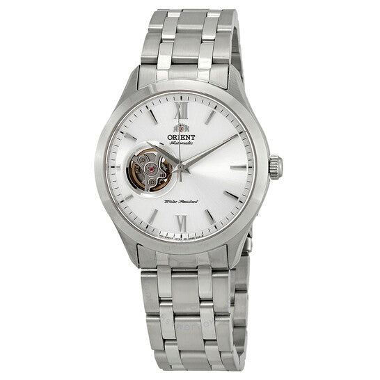 Orient, Open Heart Automatic Silver Dial Men's Watch