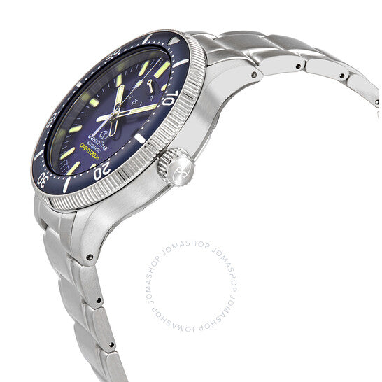 ساعة أورينت ستار أوتوماتيكية للرجال بمينا أزرق