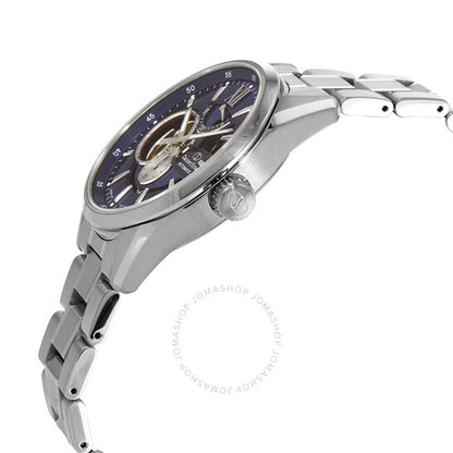 ساعة أورينت ستار أوتوماتيكية للرجال بمينا أزرق