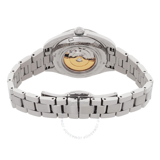 ساعة أورينت ستار أوتوماتيكية للسيدات بمينا بنفسجي