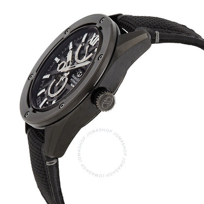 ساعة أورينت ستار أوتوماتيكية للرجال بمينا أسود