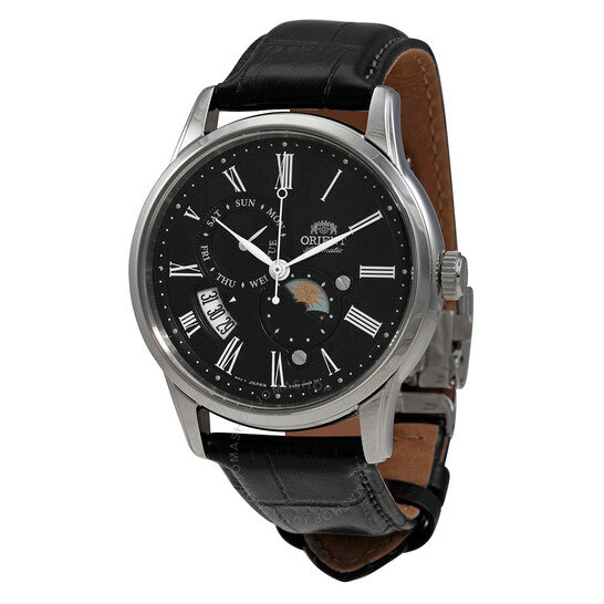 Orient, Sun and Moon Automatic Black Dial Men's Watch