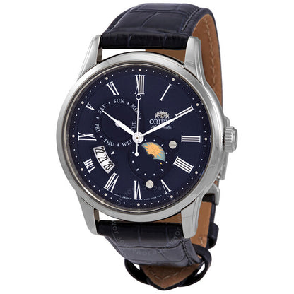 Orient, Sun and Moon Automatic Blue Dial Men's Watch