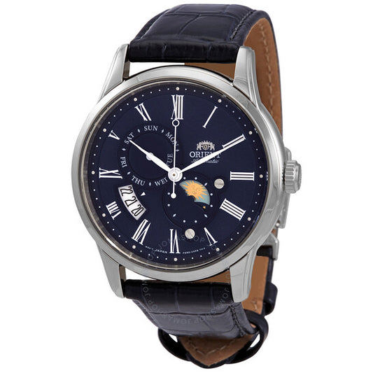 Orient, Sun and Moon Automatic Blue Dial Men's Watch