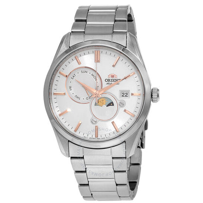 Orient, Sun and Moon Automatic White Dial Men's Watch