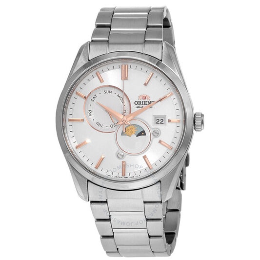 Orient, Sun and Moon Automatic White Dial Men's Watch