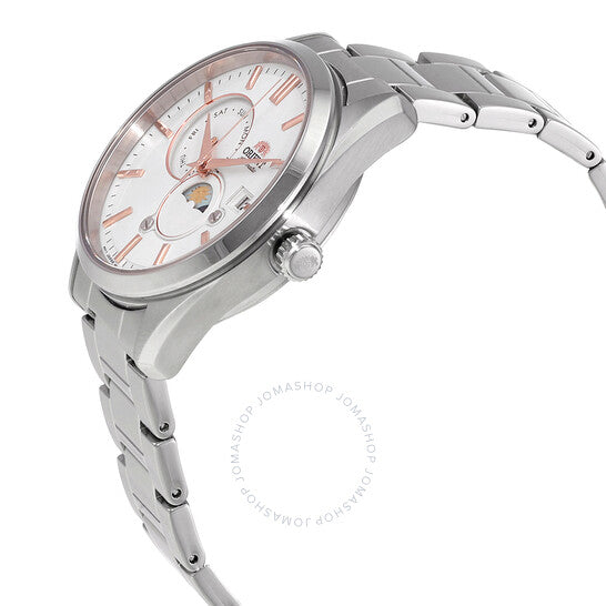 Orient, Sun and Moon Automatic White Dial Men's Watch