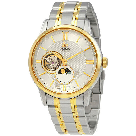 Orient, Sun & Moon Automatic Silver Dial Men's Watch