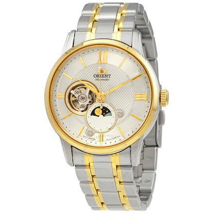 Orient, Sun & Moon Automatic Silver Dial Men's Watch