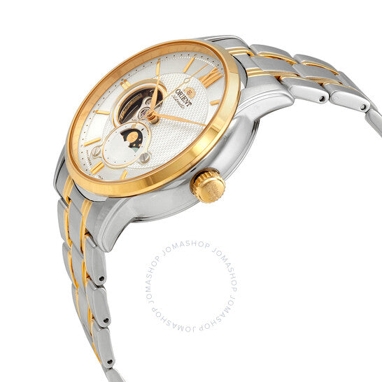 Orient, Sun & Moon Automatic Silver Dial Men's Watch