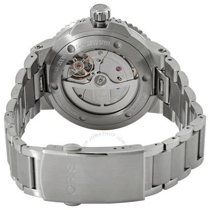 ساعة أوريس أكويس أوتوماتيكية للرجال بمينا أسود