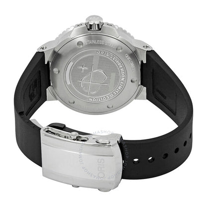 ساعة أوريس أكويس أوتوماتيكية للرجال بمينا أزرق