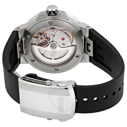 ساعة أوريس أكويس أوتوماتيكية للرجال بمينا أزرق