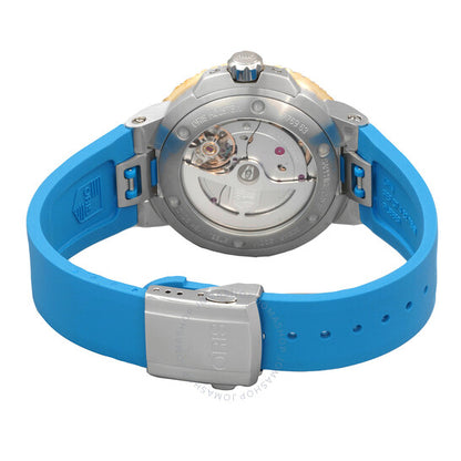 ساعة أوريس أكويس أوتوماتيكية للرجال بمينا أزرق