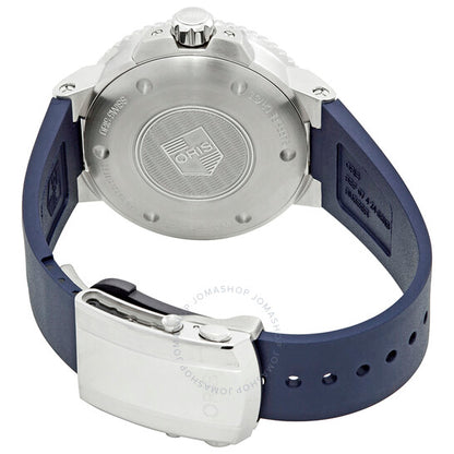 ساعة أوريس أكويس أوتوماتيكية للرجال بمينا أزرق