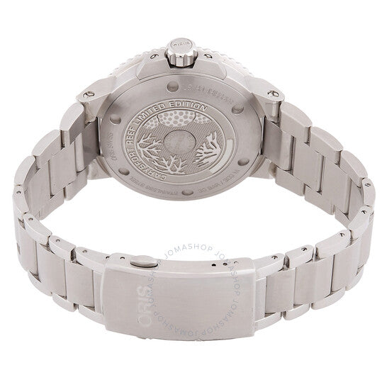 ساعة أوريس أكويس أوتوماتيكية بمينا أزرق