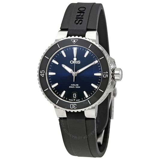 Oris, Aquis Automatic Blue Dial Ladies Watch