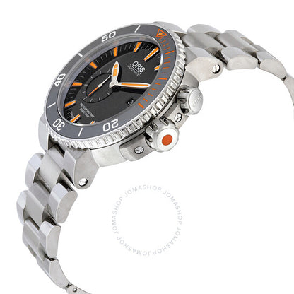 Oris, Aquis Carlos Coste Automatic Black Dial Watch 743-7709-7184SET