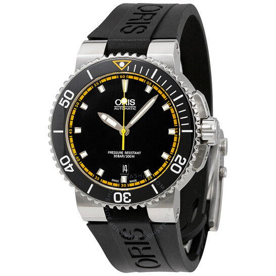 Oris, Aquis Date Automatic Black Dial Men's Watch