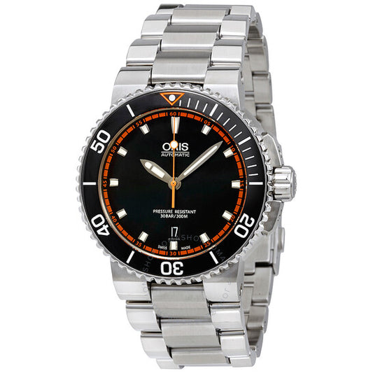 Oris, Aquis Date Automatic Black Dial Men's Watch