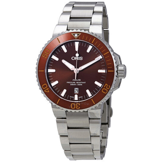 Oris, Aquis Date Automatic Brown Dial Men's Watch