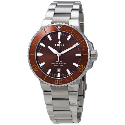 Oris, Aquis Date Automatic Brown Dial Men's Watch
