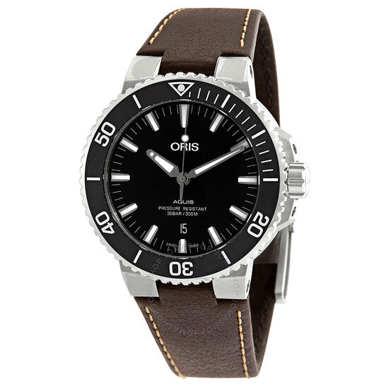 Oris, Aquis Date Automatic Black Dial Men's Watch