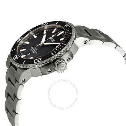 ساعة أوريس أكويس ديت أوتوماتيكية للرجال بمينا أسود