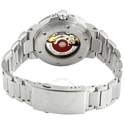 ساعة أوريس أكويس ديت أوتوماتيكية للرجال بمينا أسود